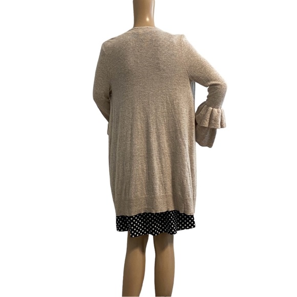 INC International Concept Women’s Cardigan Beige, s M ALSU01932 - Picture 3 of 4